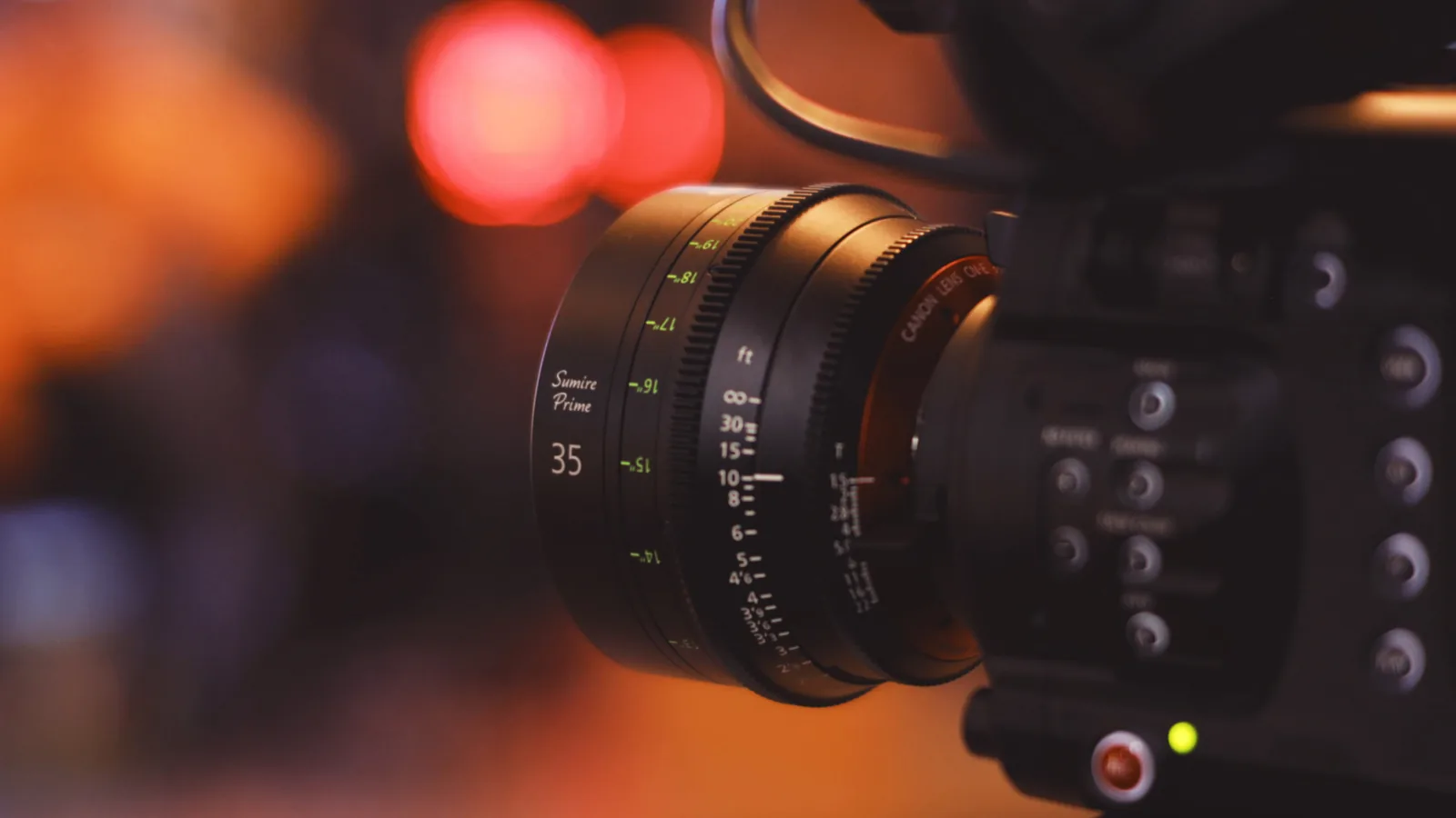 Professionele camera en lens
